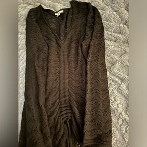 Maurice’s women’s light weight, see through black sweater. Size XXL